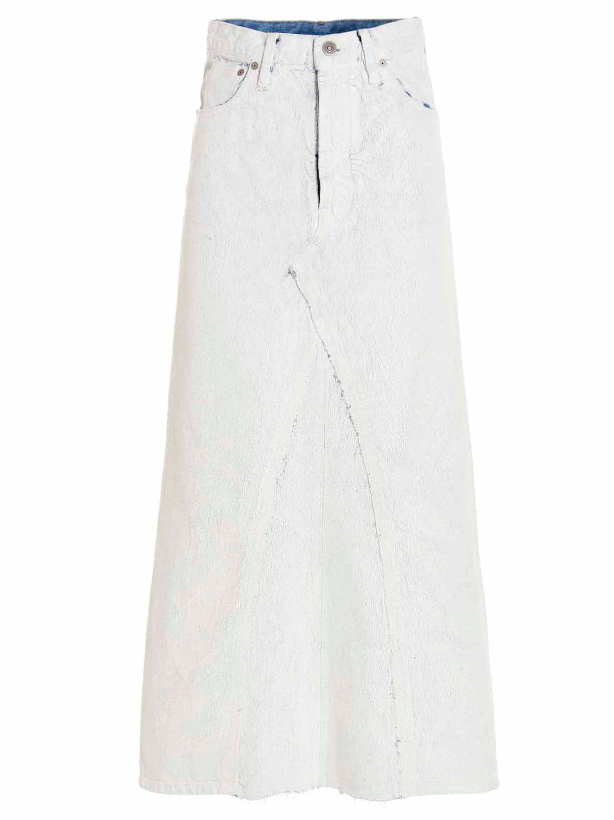 Maison Margiela Bianchetto White Cotton Mini Skirt
