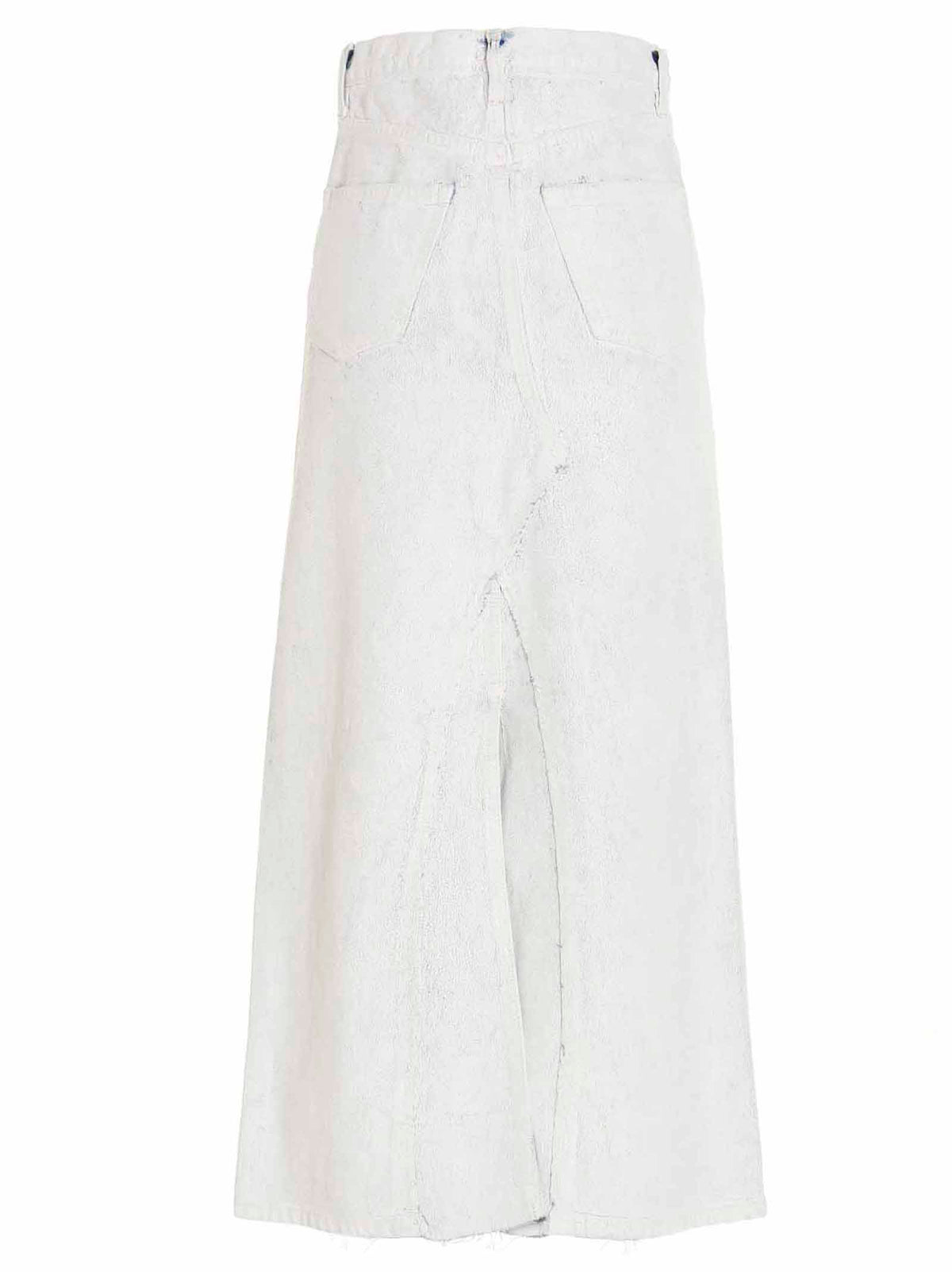 Maison Margiela Bianchetto White Cotton Mini Skirt