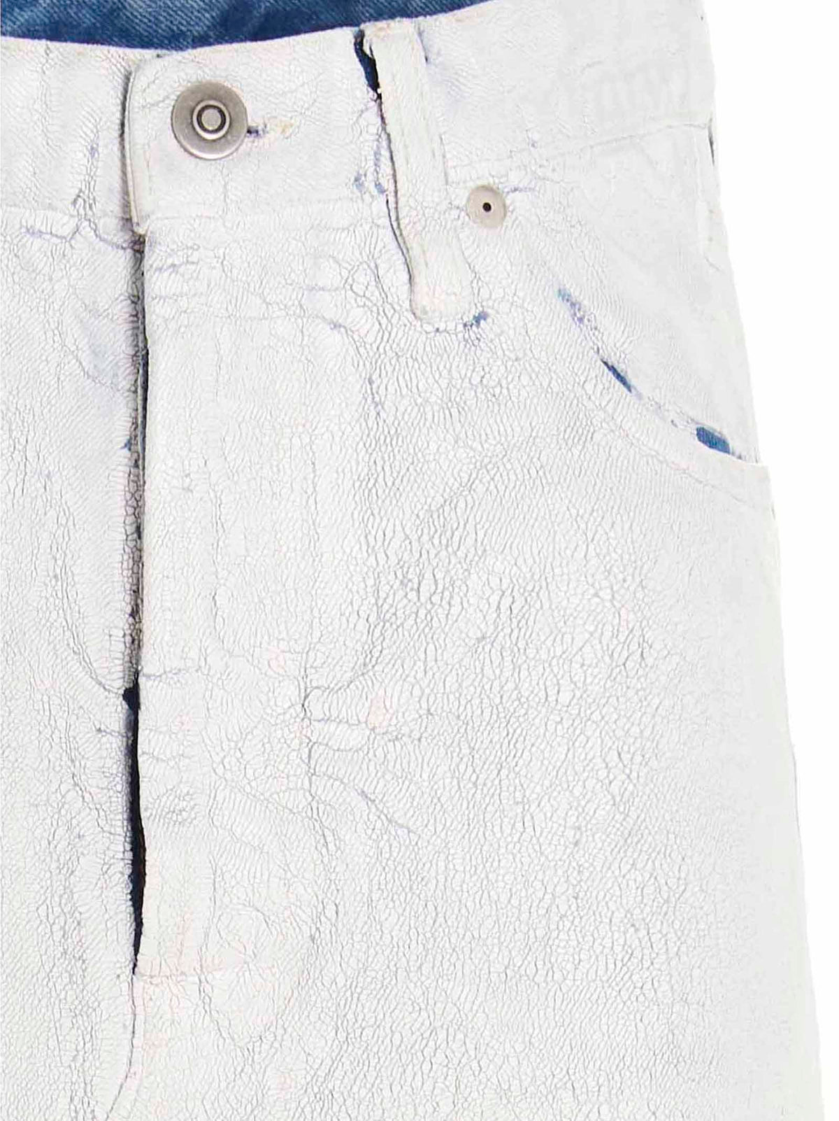 Maison Margiela Bianchetto White Cotton Mini Skirt