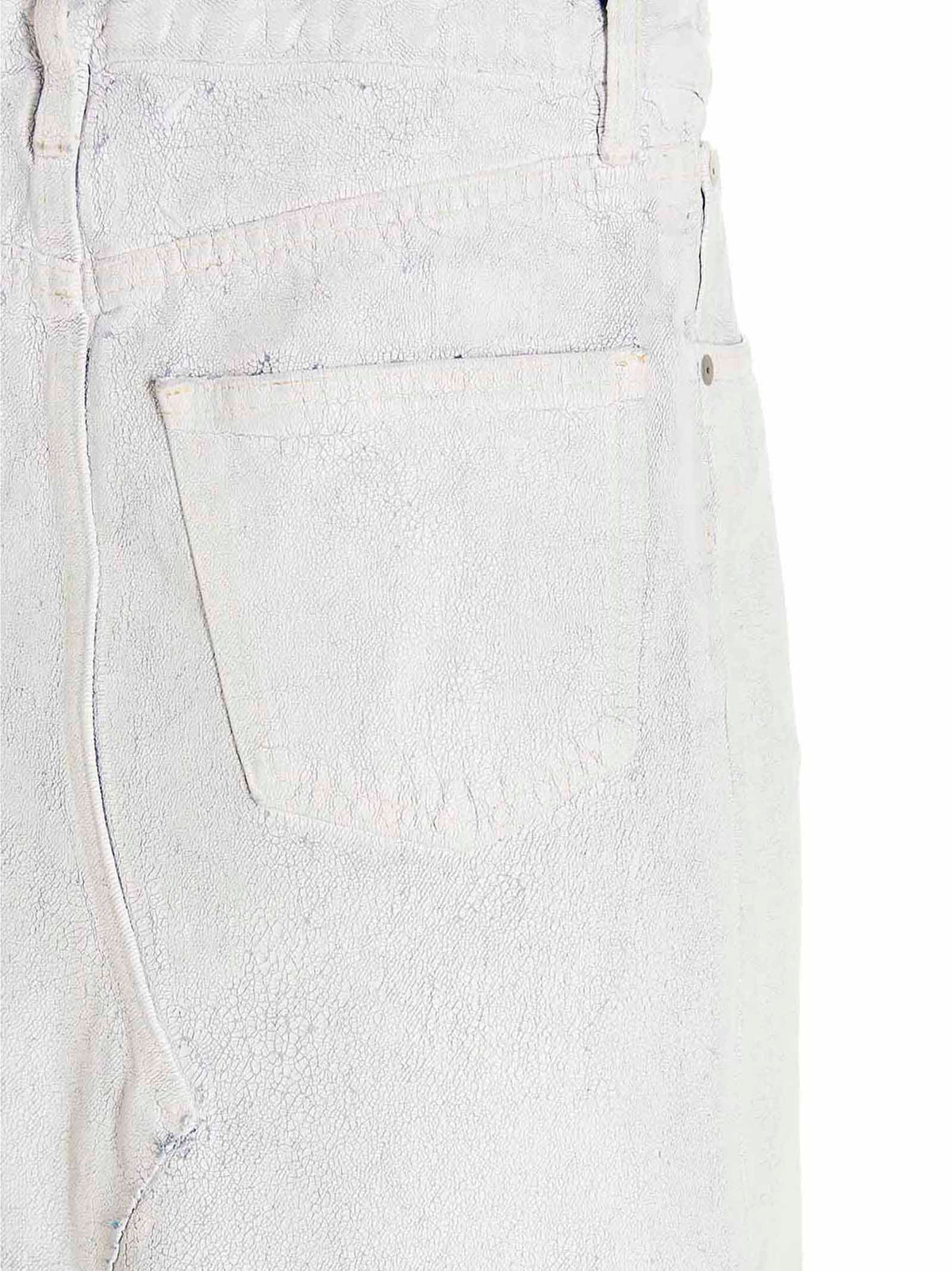 Maison Margiela Bianchetto White Cotton Mini Skirt