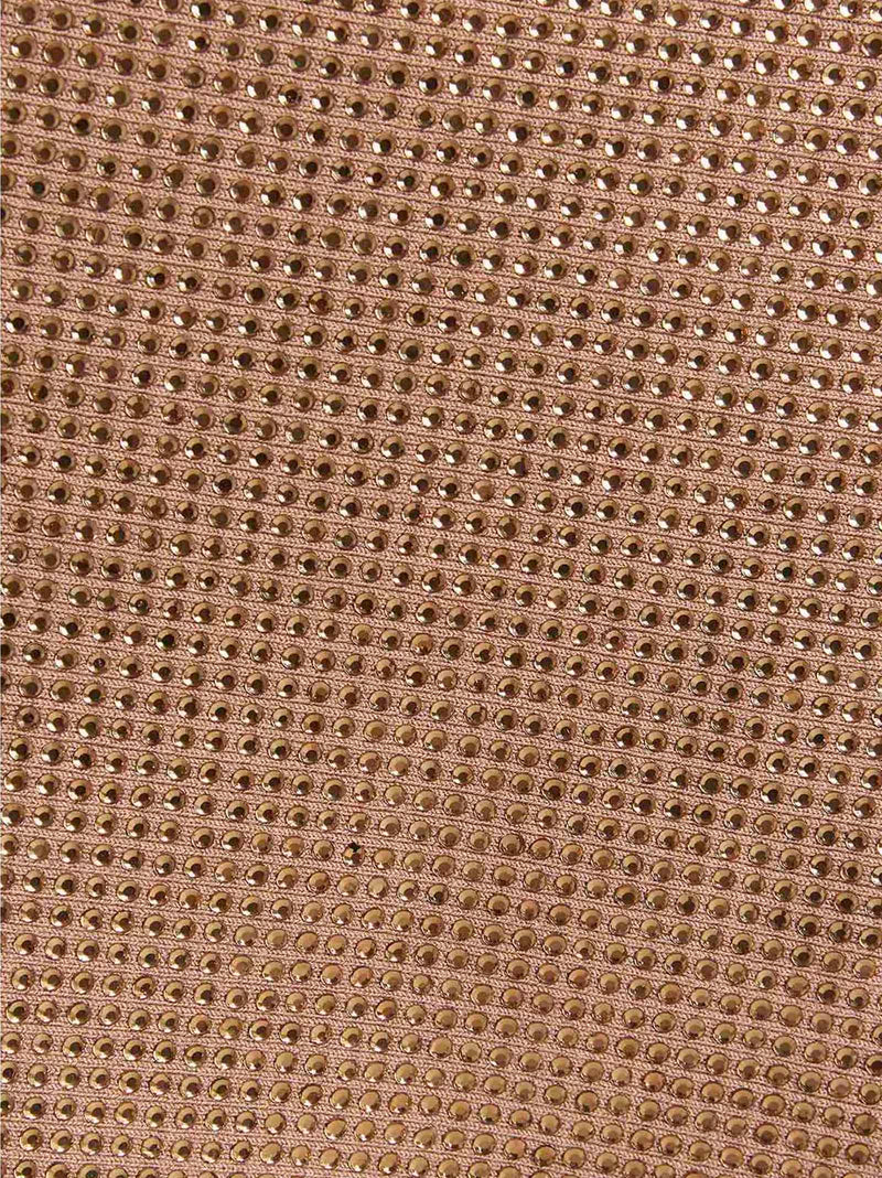 ANDREĀDAMO Beige Viscose Long Skirt for Women