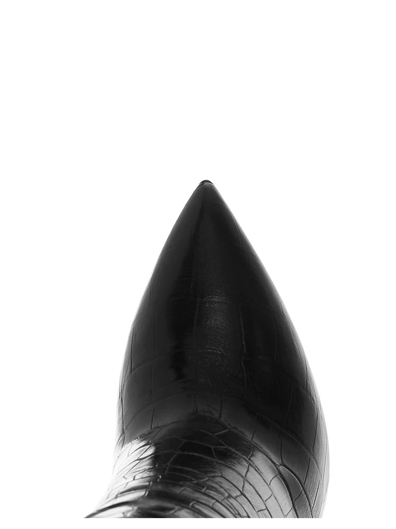 Paris Texas Black Leather Ankle Boots - Iconic Style