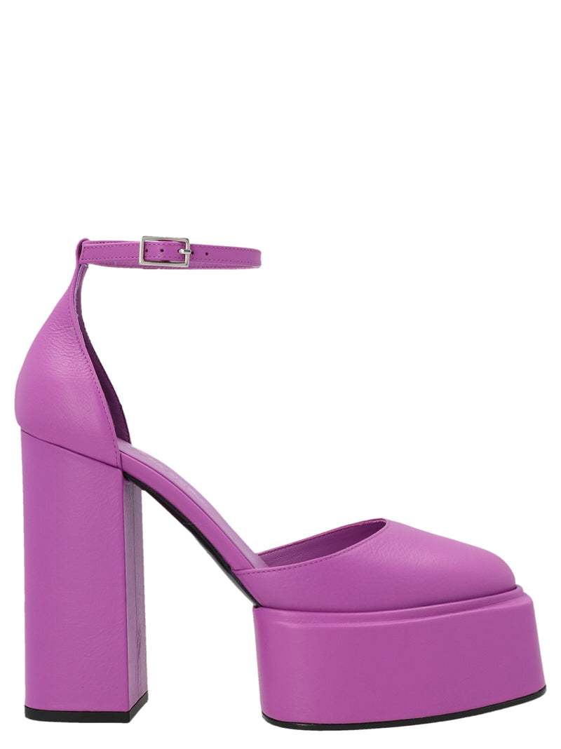 3Juin Ambra Purple Leather High Heel Pumps