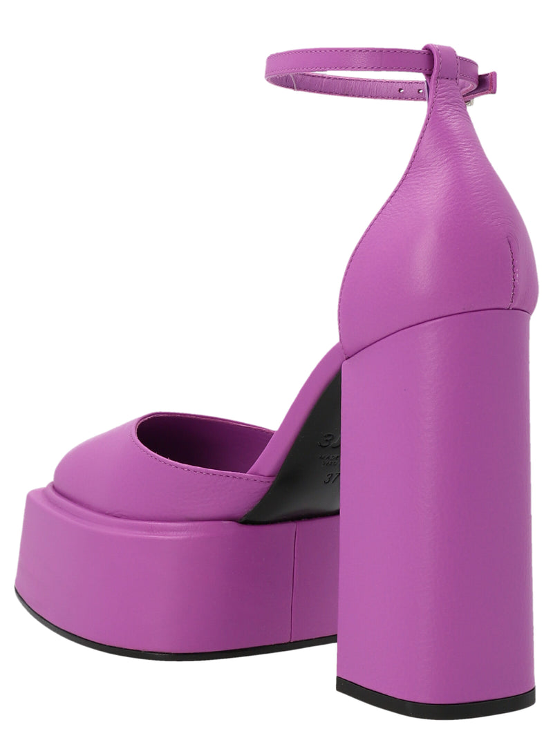 3Juin Ambra Purple Leather High Heel Pumps
