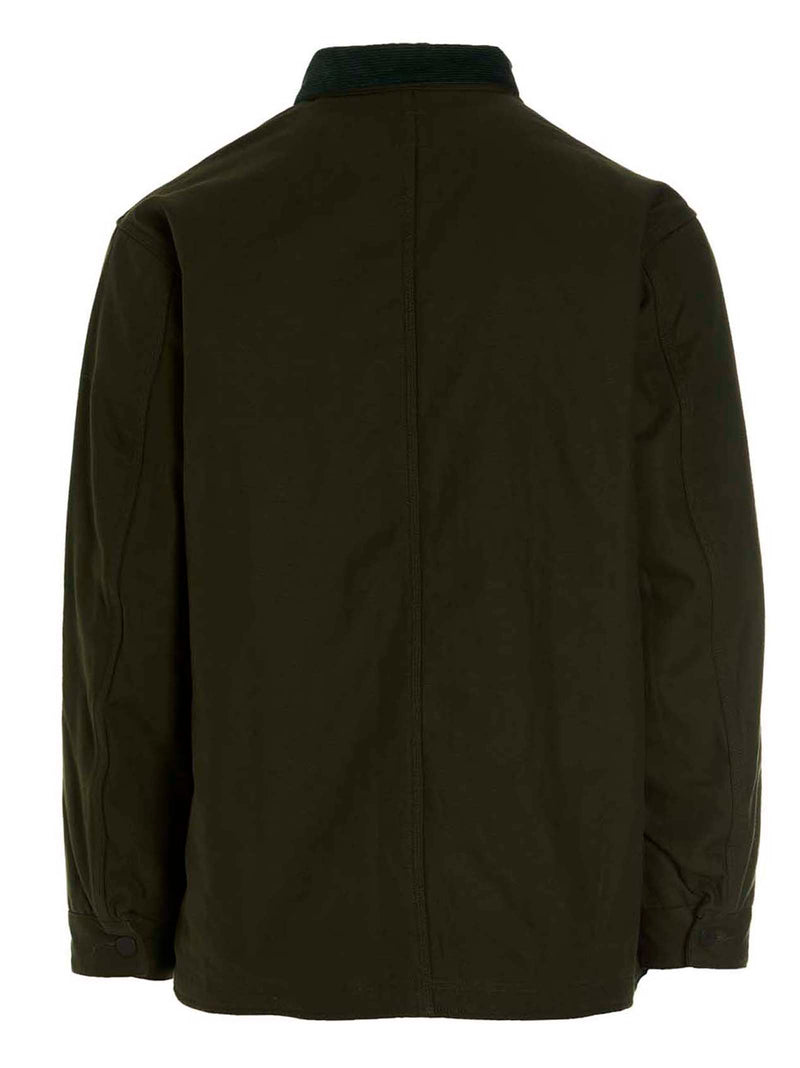SOUTH2 WEST8 Bicolor Cotton Full-Length Jacket for Men