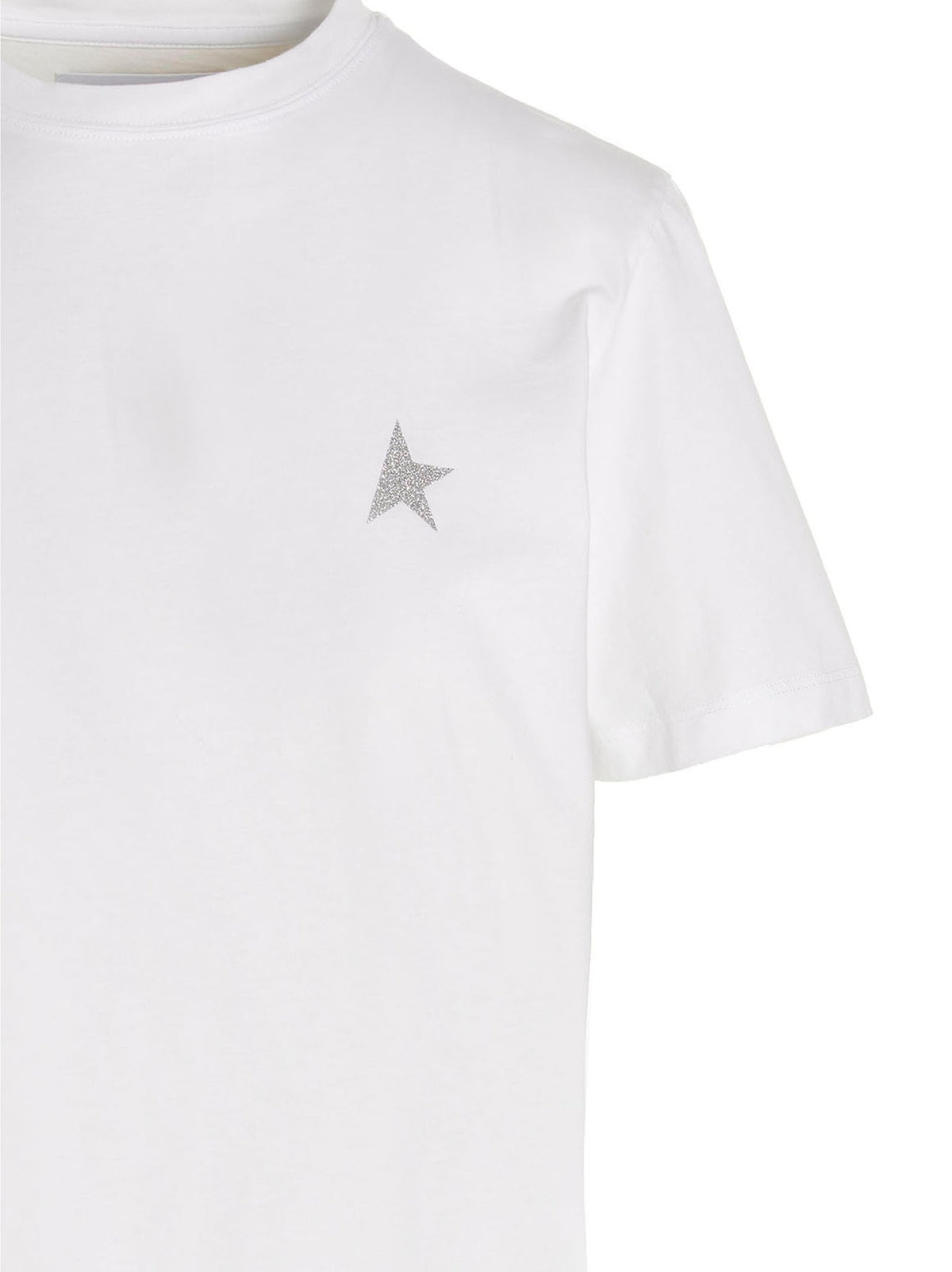 Golden Goose Small Star White Cotton T-Shirt for Women