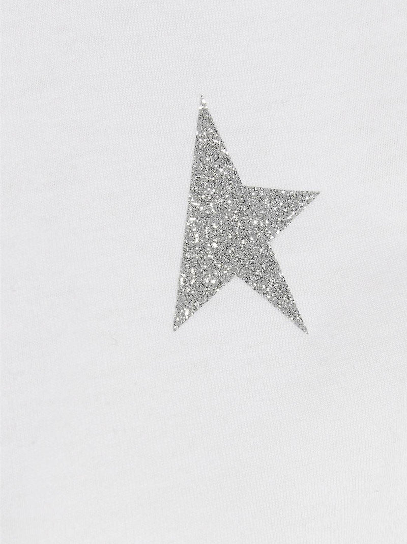 Golden Goose Small Star White Cotton T-Shirt for Women