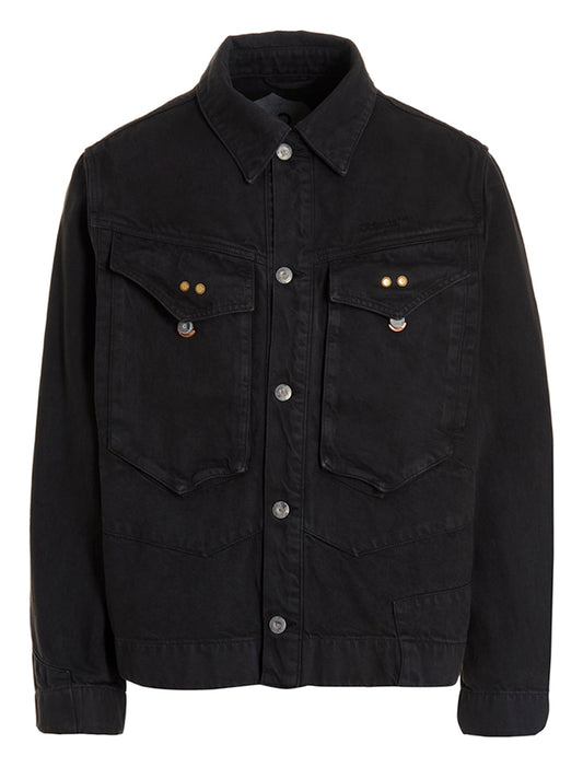 Objects IV Life Gray Cotton Denim Jacket