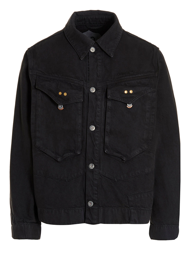 Objects IV Life Gray Cotton Denim Jacket