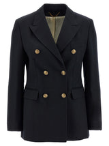 Golden Goose Diva Blue Polyester Blazer