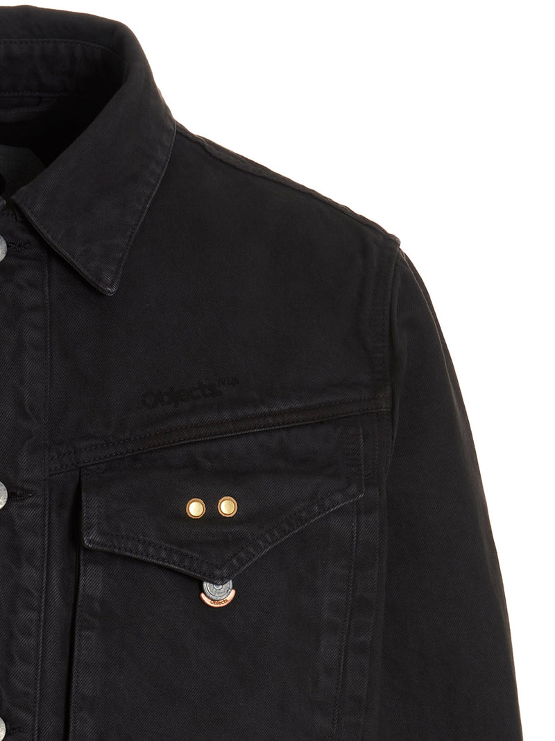 Objects IV Life Gray Cotton Denim Jacket