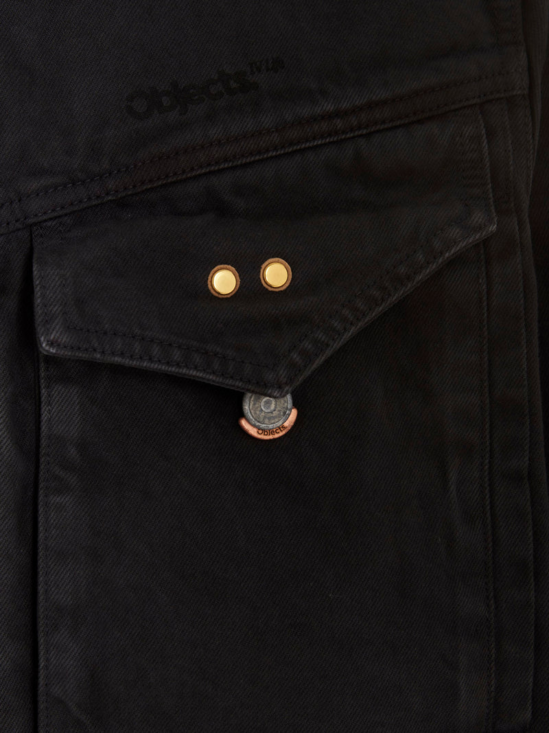 Objects IV Life Gray Cotton Denim Jacket