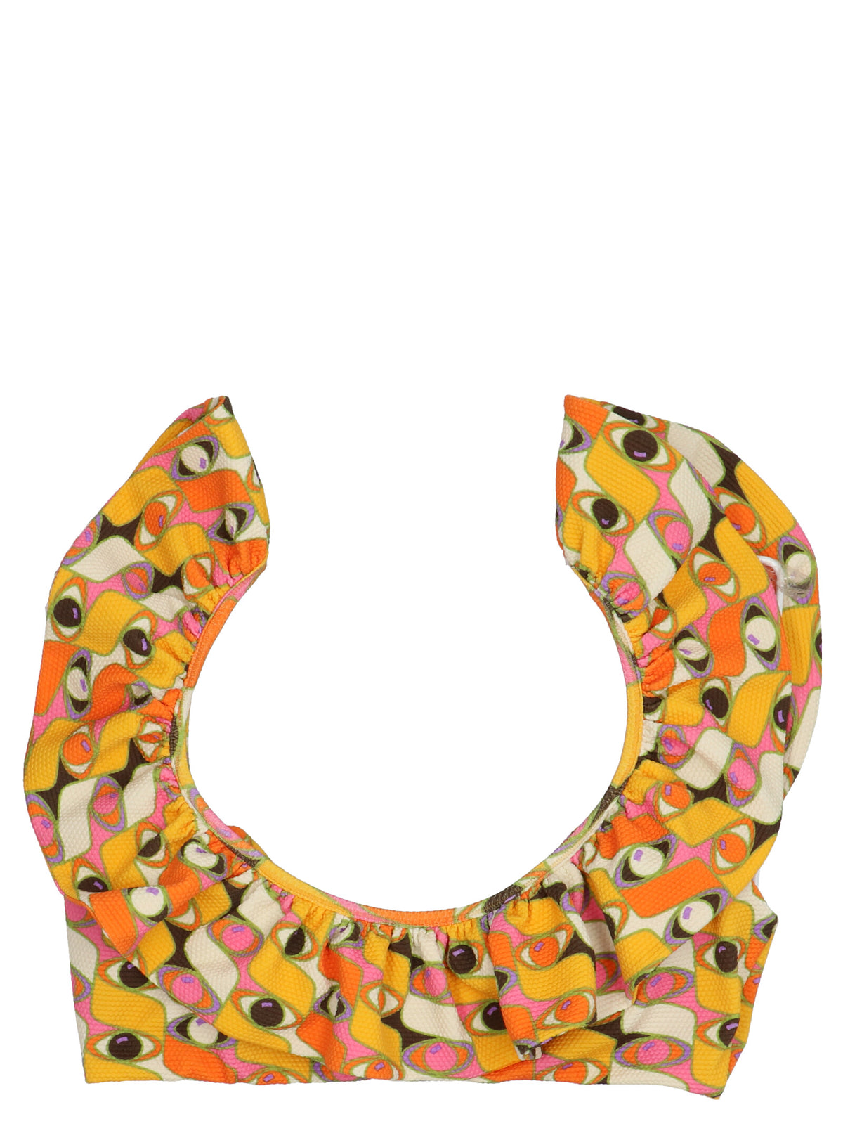 La Double J Multicolor Polyamide Bikini - Ruffle Design