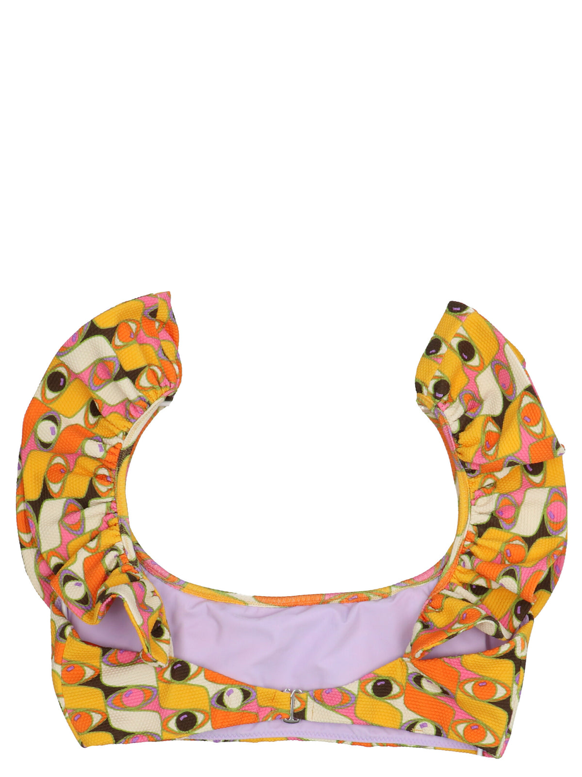 La Double J Multicolor Polyamide Bikini - Ruffle Design