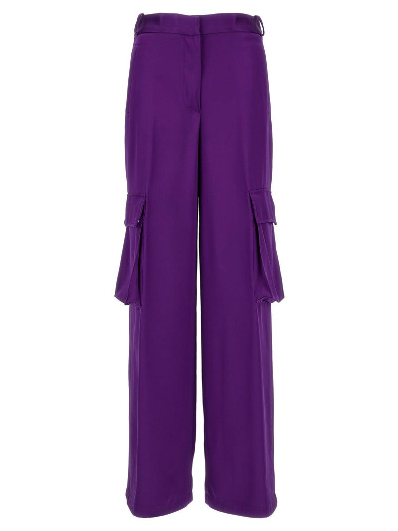 Pantalons Cargo en Viscose Violet de Versace