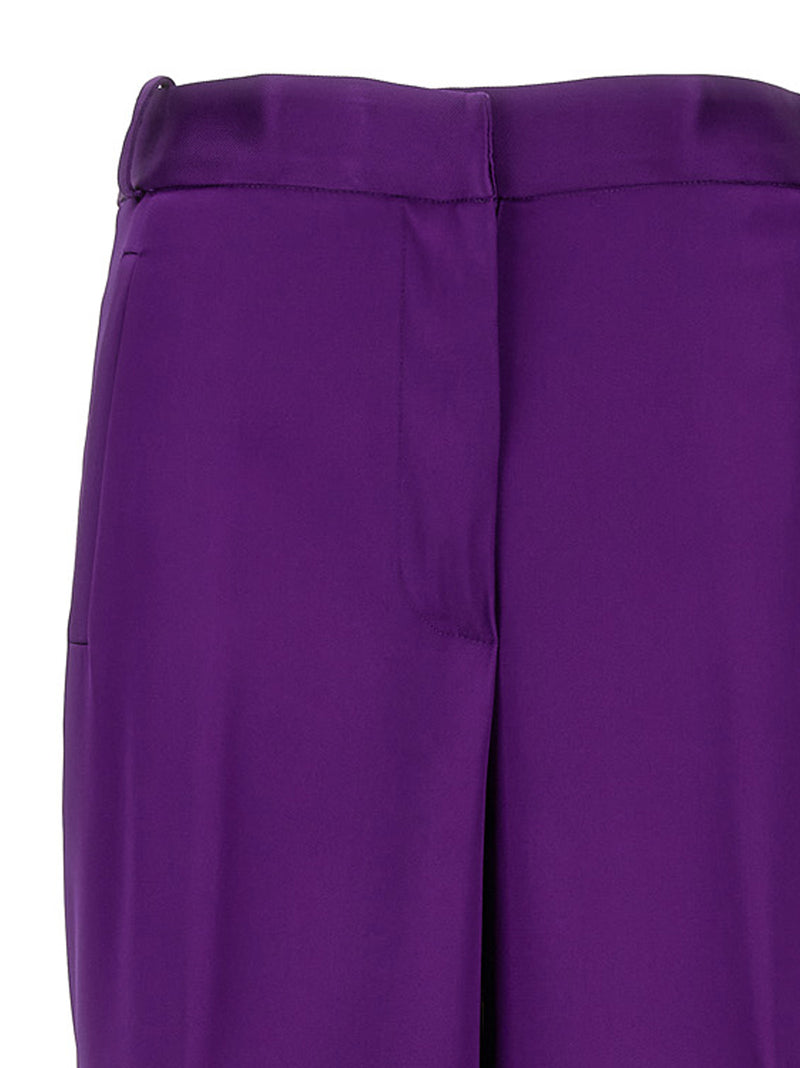 Pantalons Cargo en Viscose Violet de Versace