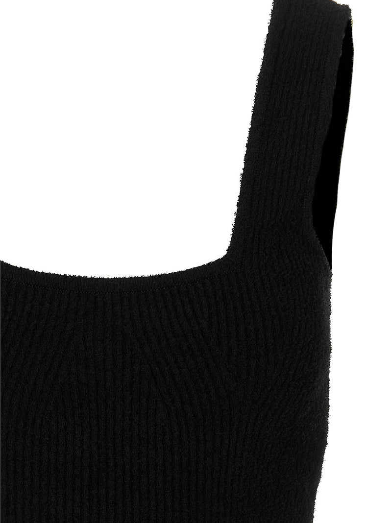 Wardrobe.Nyc Black Cotton Midi Dress for Women