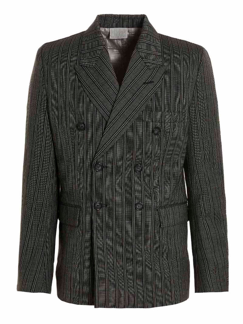 VTMNTS Black Virgin Wool Blazer - Elegant Tailored Jacket