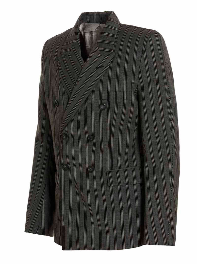 VTMNTS Black Virgin Wool Blazer - Elegant Tailored Jacket