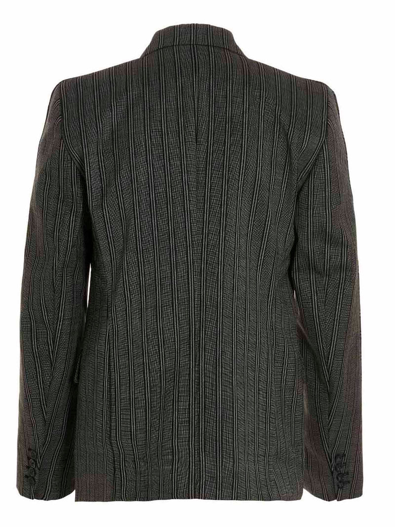 VTMNTS Black Virgin Wool Blazer - Elegant Tailored Jacket