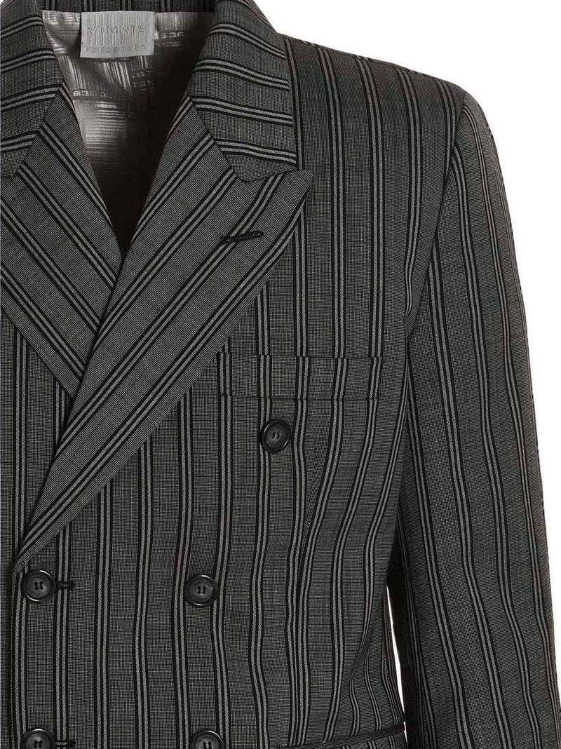 VTMNTS Black Virgin Wool Blazer - Elegant Tailored Jacket