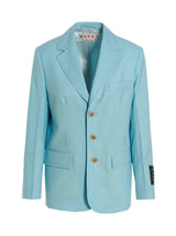 Blazer Marni bleu en laine vierge