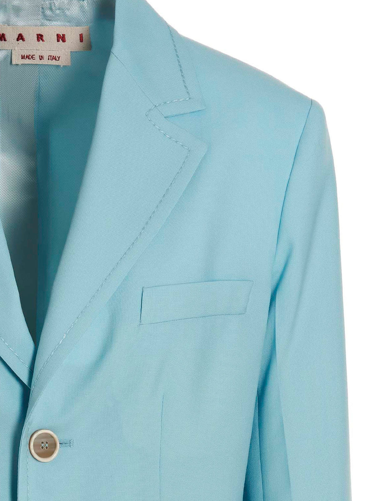 Blazer Marni bleu en laine vierge