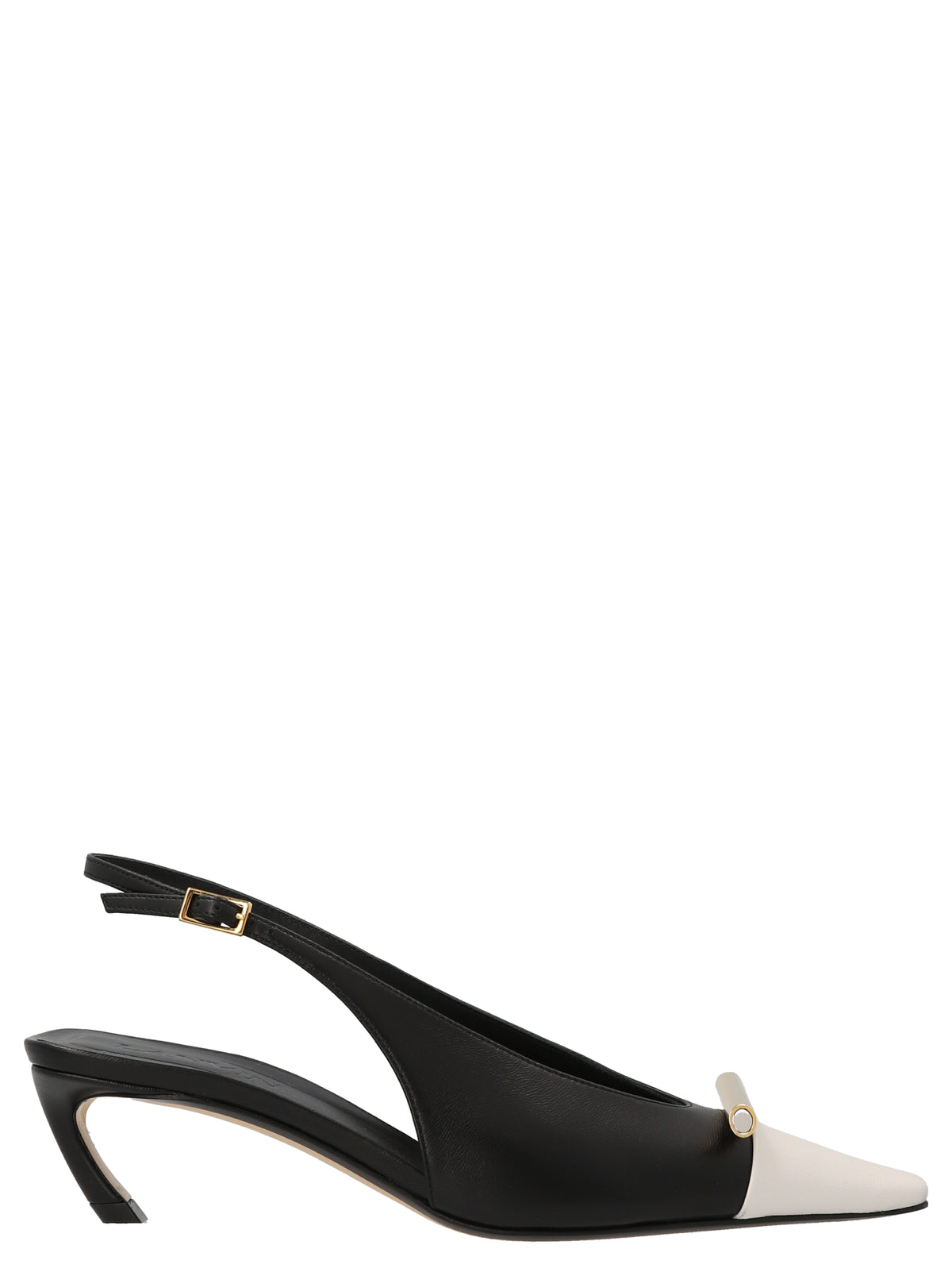 Lanvin Bicolor Goatskin Mid Heel Pumps for Women