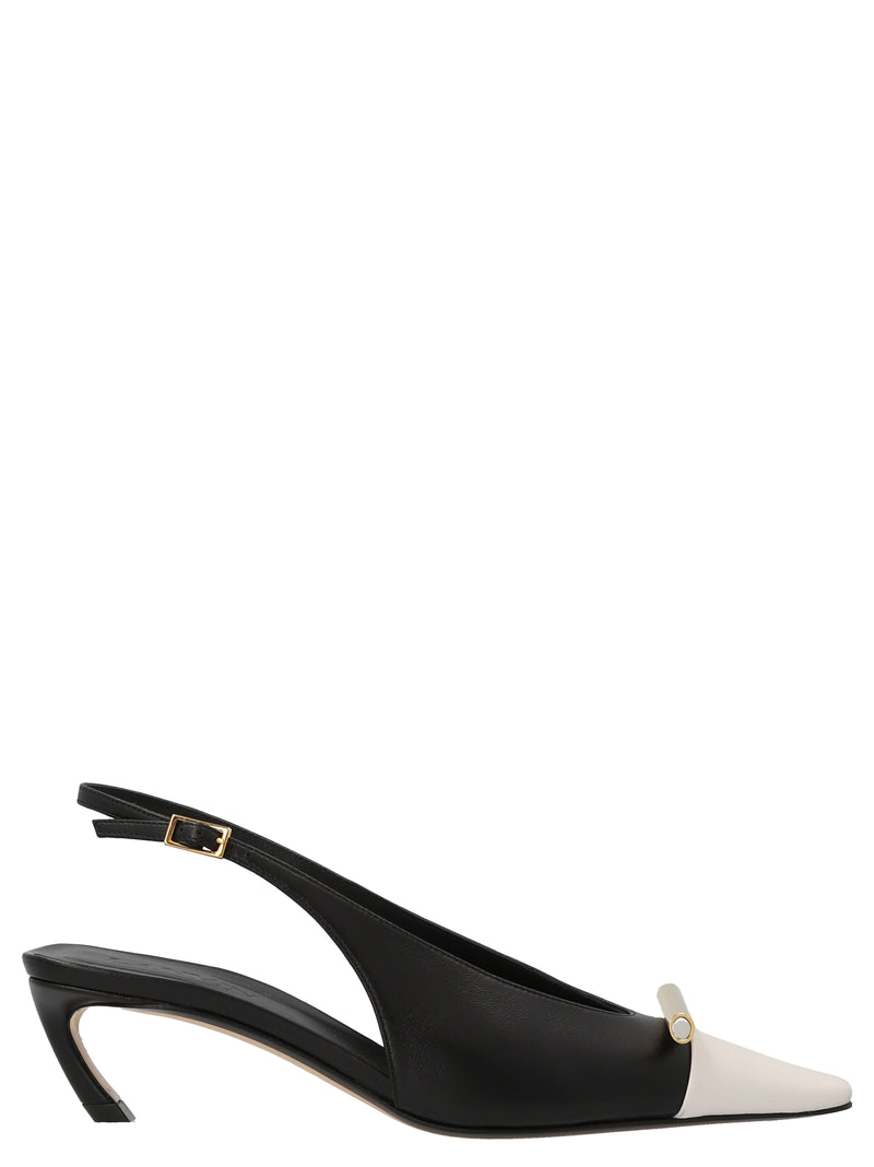 Lanvin Bicolor Goatskin Mid Heel Pumps for Women