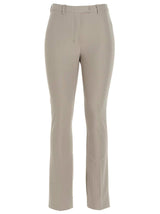 'S Max Mara Beige Viscose Flared Pants