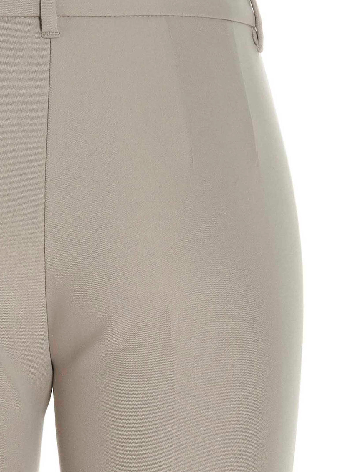 'S Max Mara Beige Viscose Flared Pants