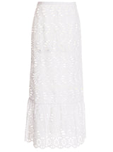 Mini-jupe en coton blanc Giambattista Valli