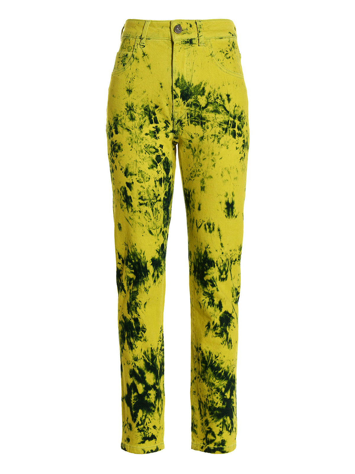 Jeans Denim Bicolor en Coton Ferrari pour Femme