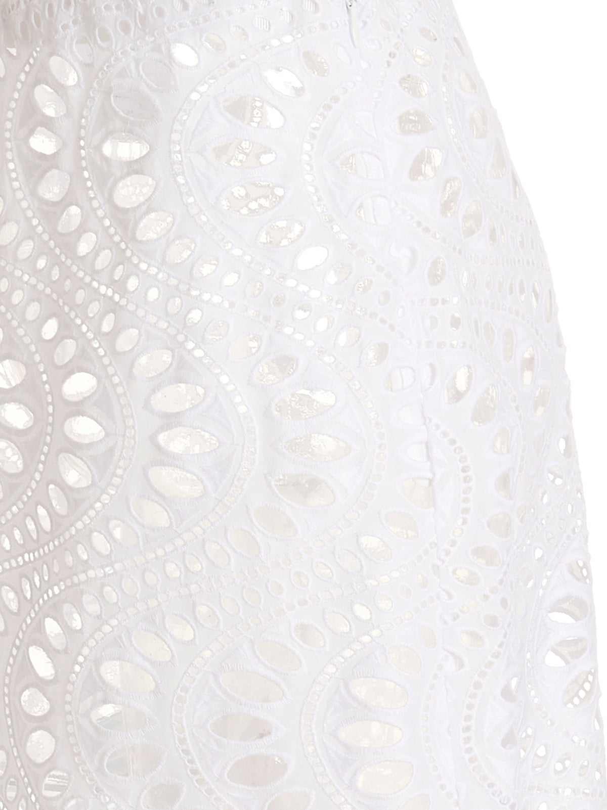Mini-jupe en coton blanc Giambattista Valli