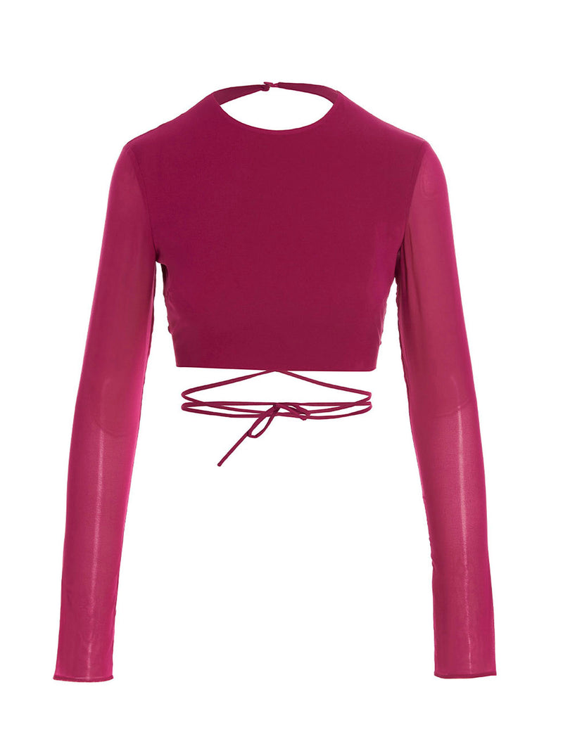 The Andamane Fuchsia Silk Shirt - Chic Elegance