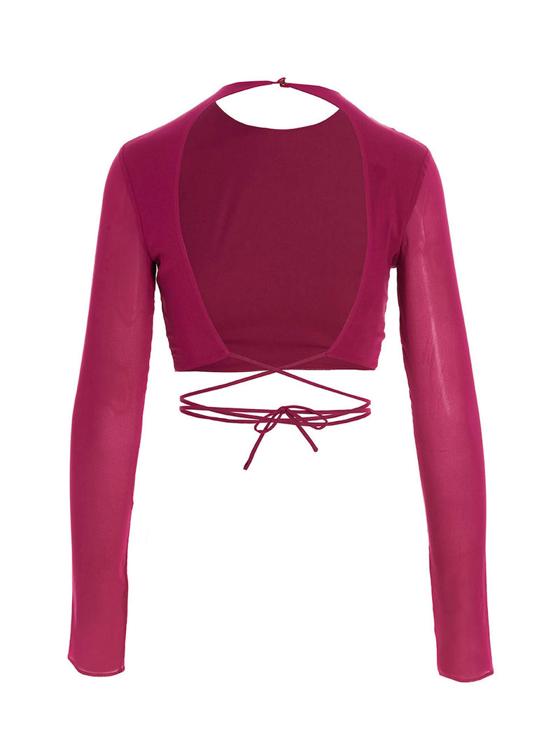 The Andamane Fuchsia Silk Shirt - Chic Elegance