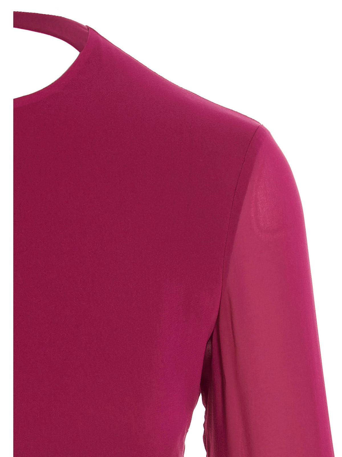 The Andamane Fuchsia Silk Shirt - Chic Elegance
