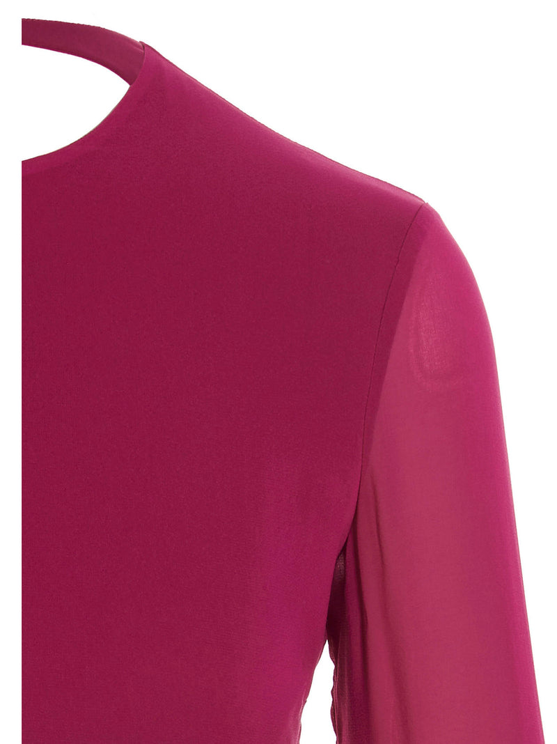 The Andamane Fuchsia Silk Shirt - Chic Elegance