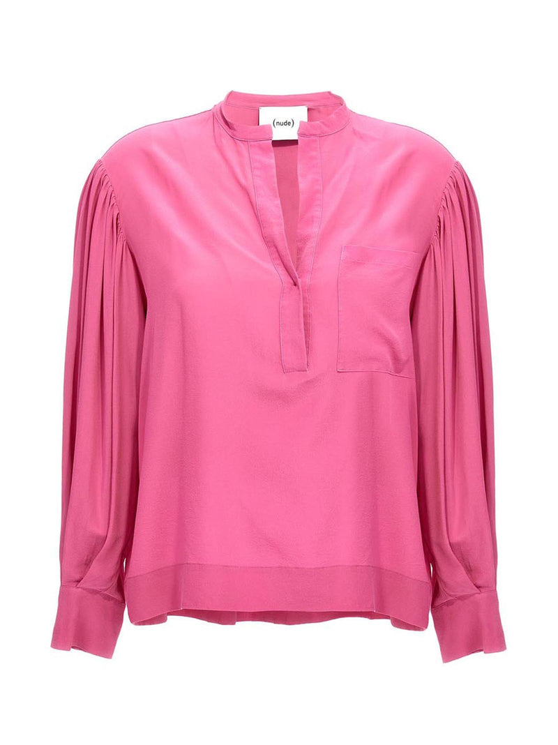 NUDE Multicolor Silk Blouse for Women