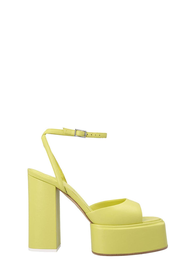 3Juin Bicolor Leather Stiletto Heel Sandals - Beth