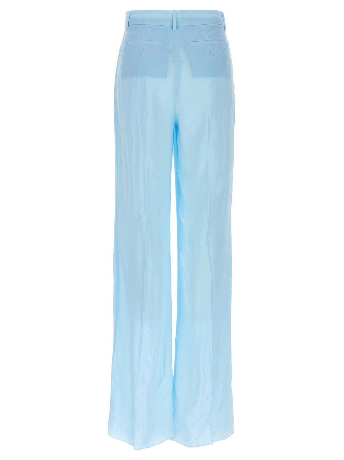 Sportmax Persia Blue Viscose Casual Pants for Women