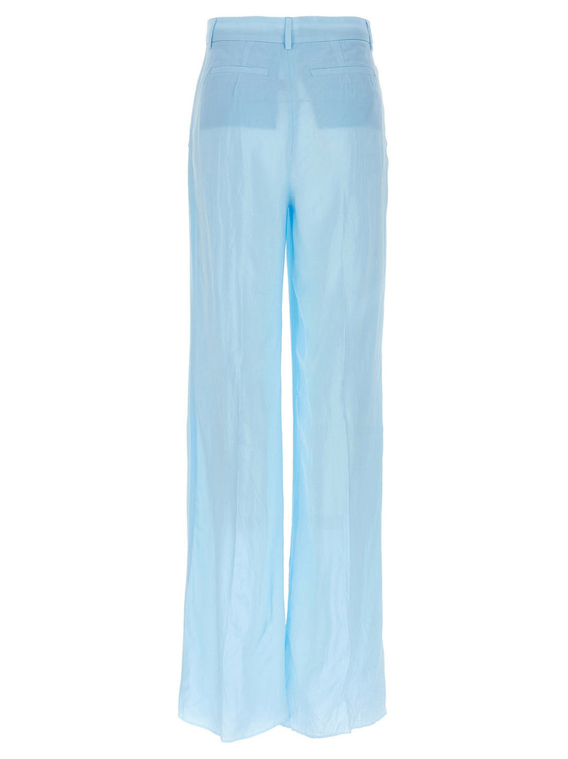 Sportmax Persia Blue Viscose Casual Pants