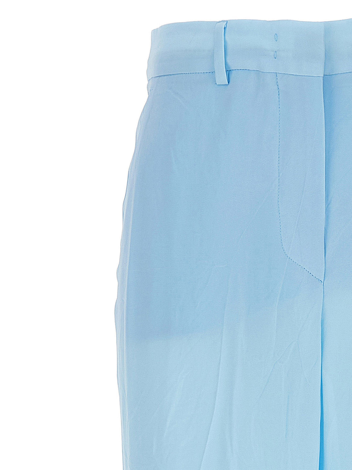 Sportmax Persia Blue Viscose Casual Pants for Women