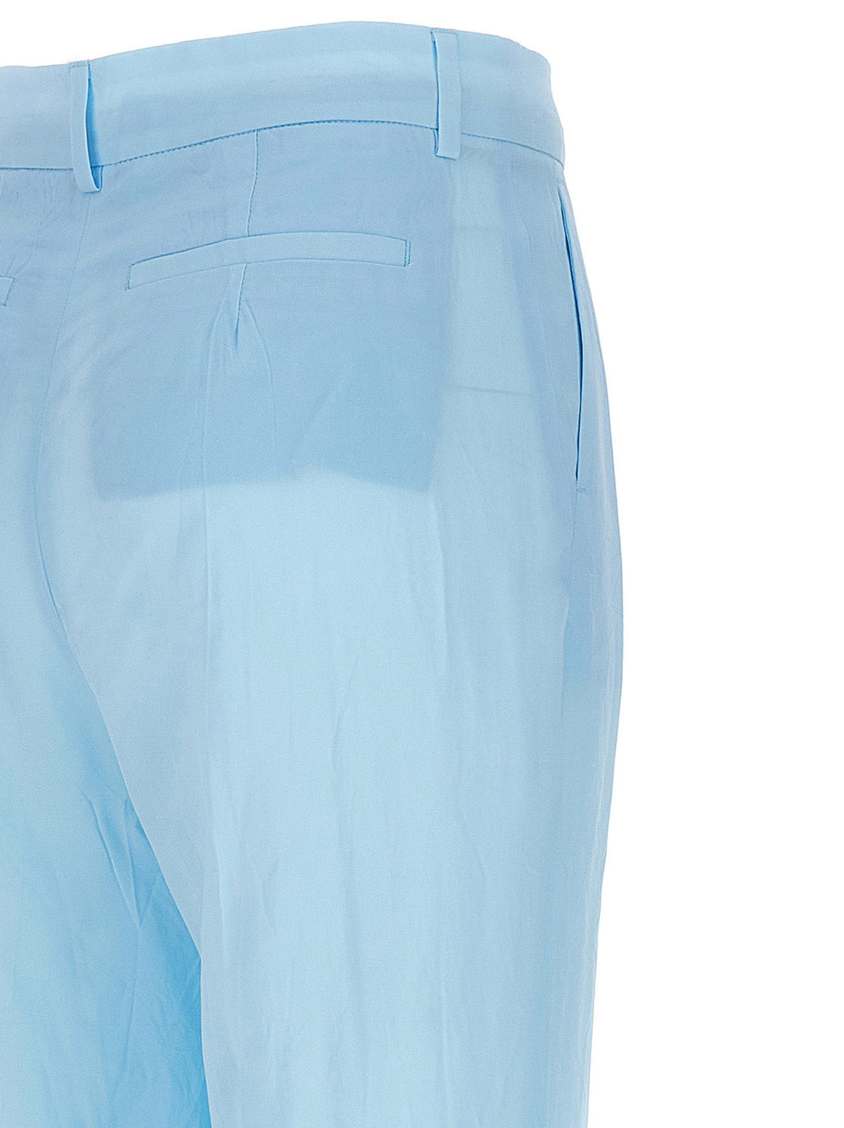 Sportmax Persia Blue Viscose Casual Pants for Women