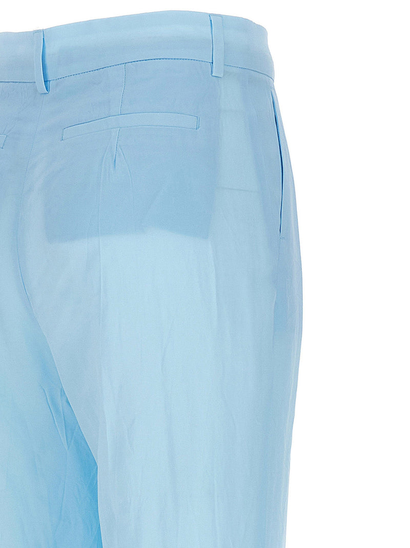 Sportmax Persia Blue Viscose Casual Pants