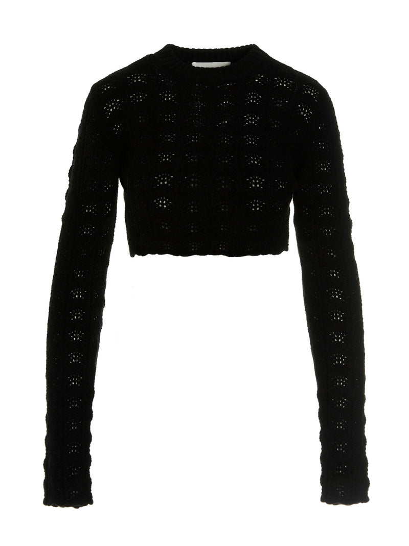 Sportmax Medea Black Wool and Cashmere Cardigan