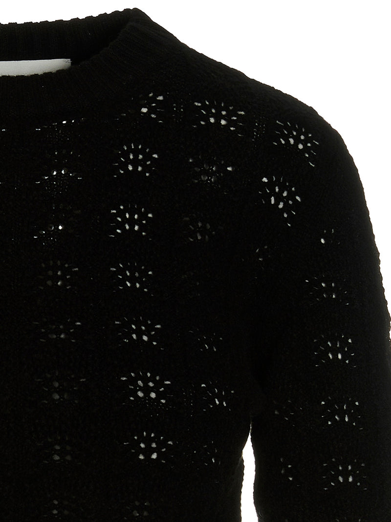 Sportmax Medea Black Wool and Cashmere Cardigan