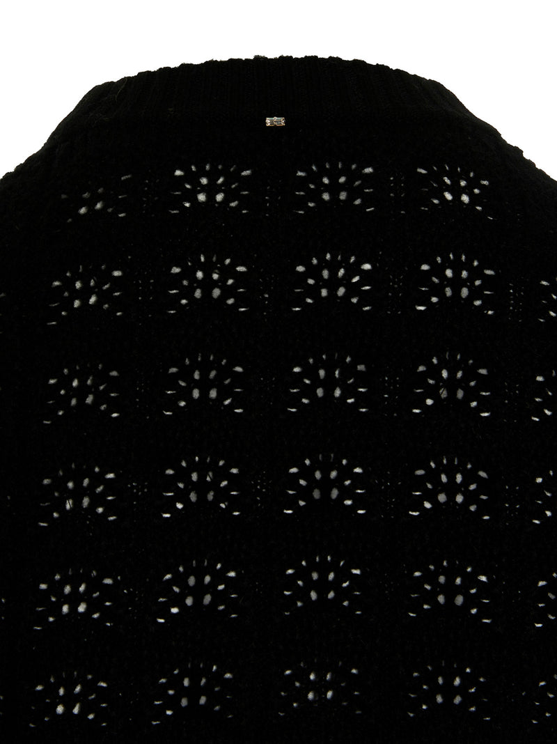 Sportmax Medea Black Wool and Cashmere Cardigan