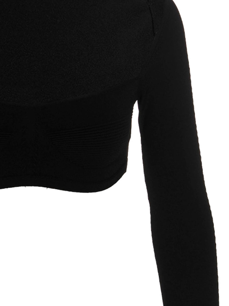 Dsquared² Black Viscose Cardigan - Cropped Sweater