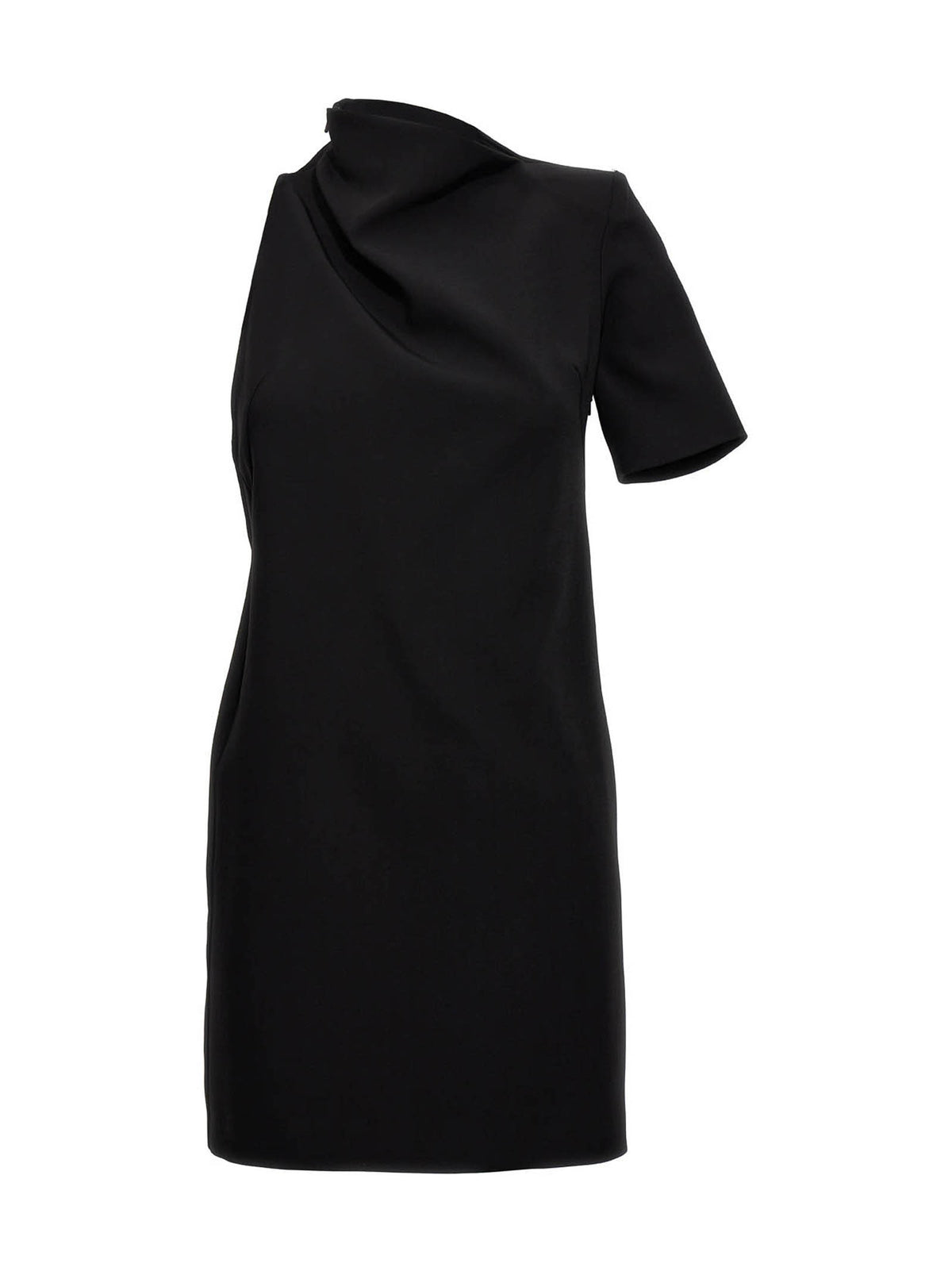 Sportmax Etere Black Viscose Short Dress